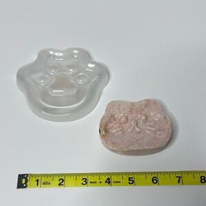 Selenite and stone carvings.